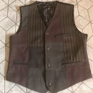 Mens dress vest by Marc Ecko Cut & Sew - L